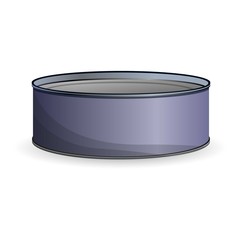Canned sprats icon. Cartoon of canned sprats vector icon for web design isolated on white background