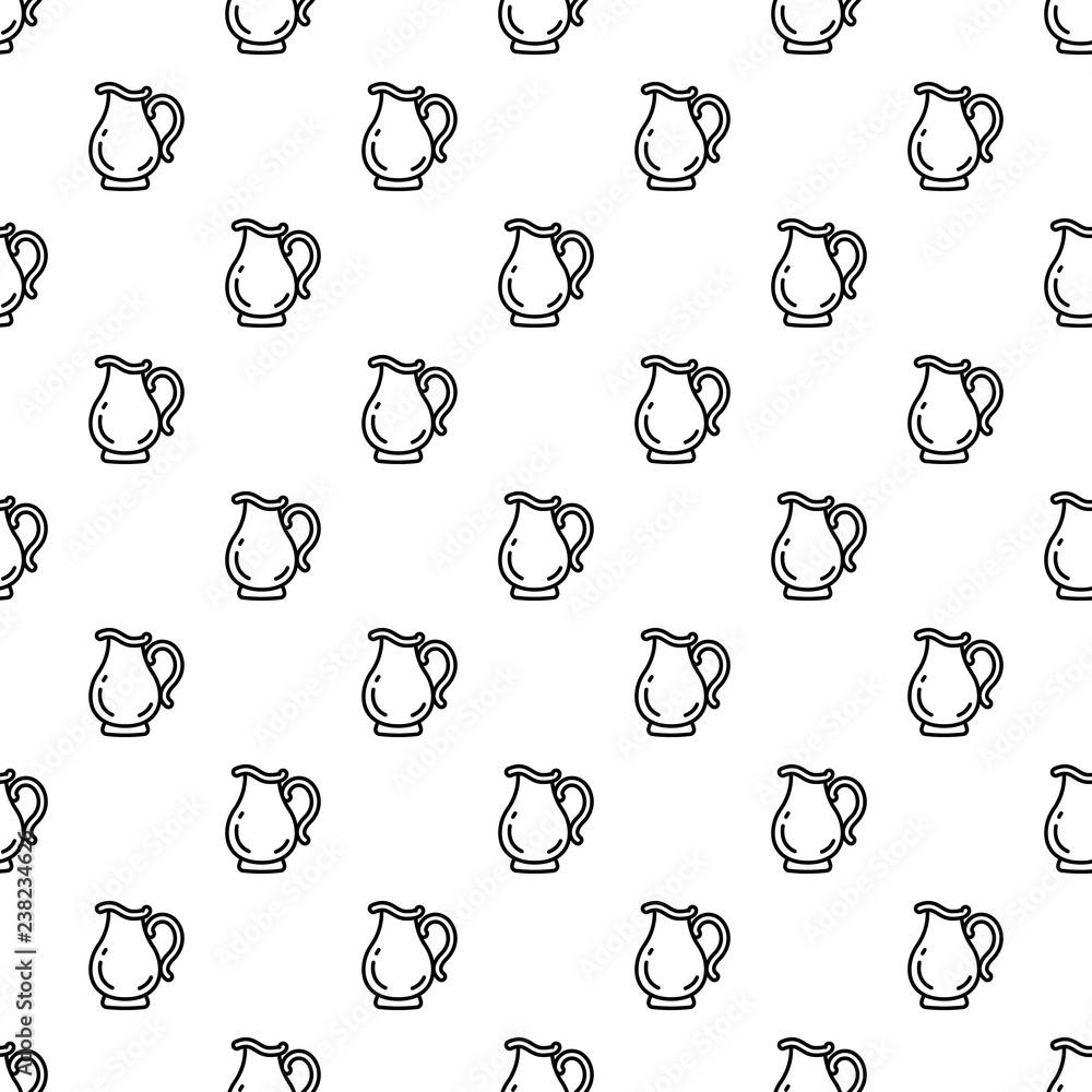 Poster jug pattern seamless vector repeat for any web design