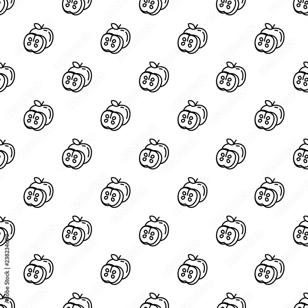Poster apple pattern seamless vector repeat for any web design