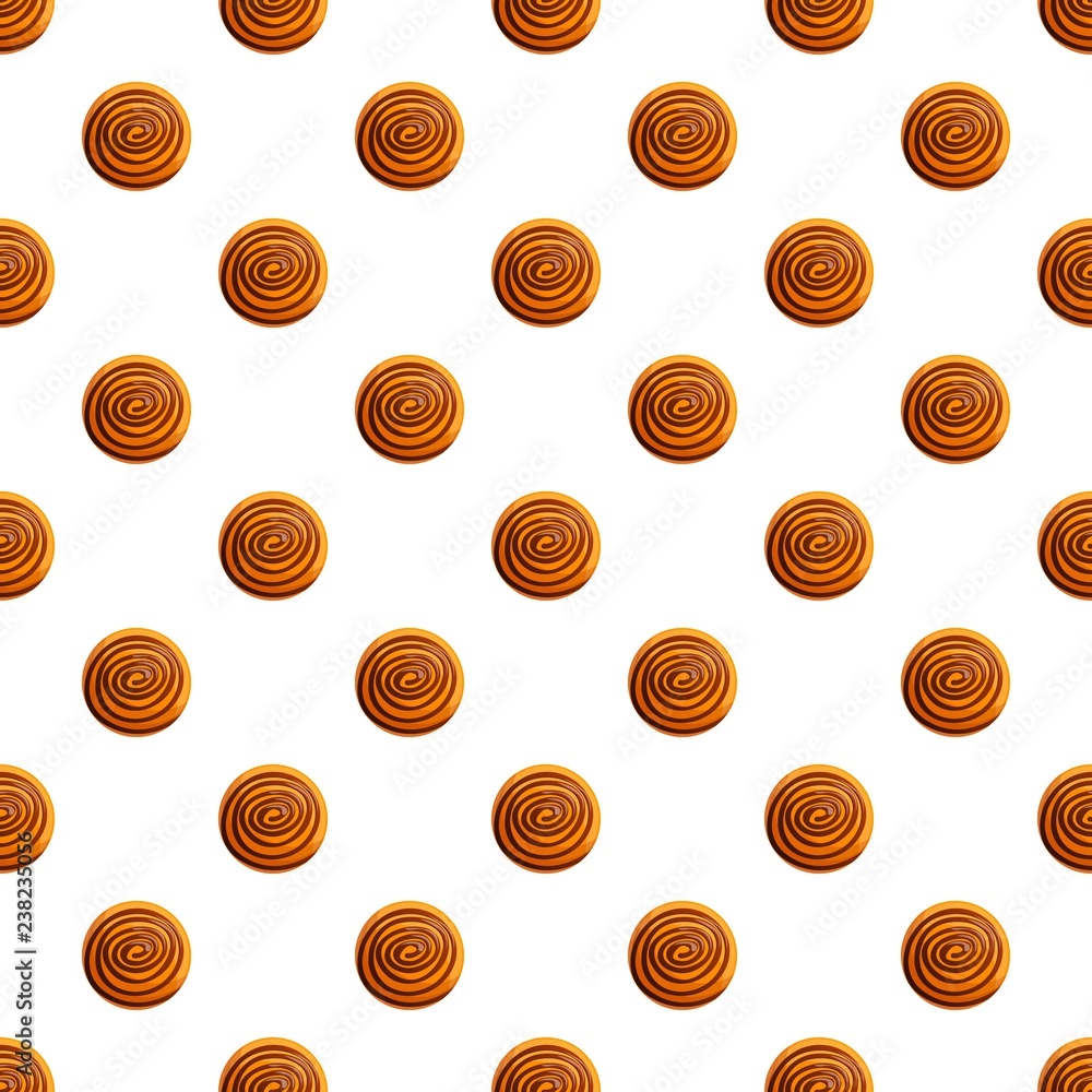Poster round biscuit pattern seamless vector repeat for any web design
