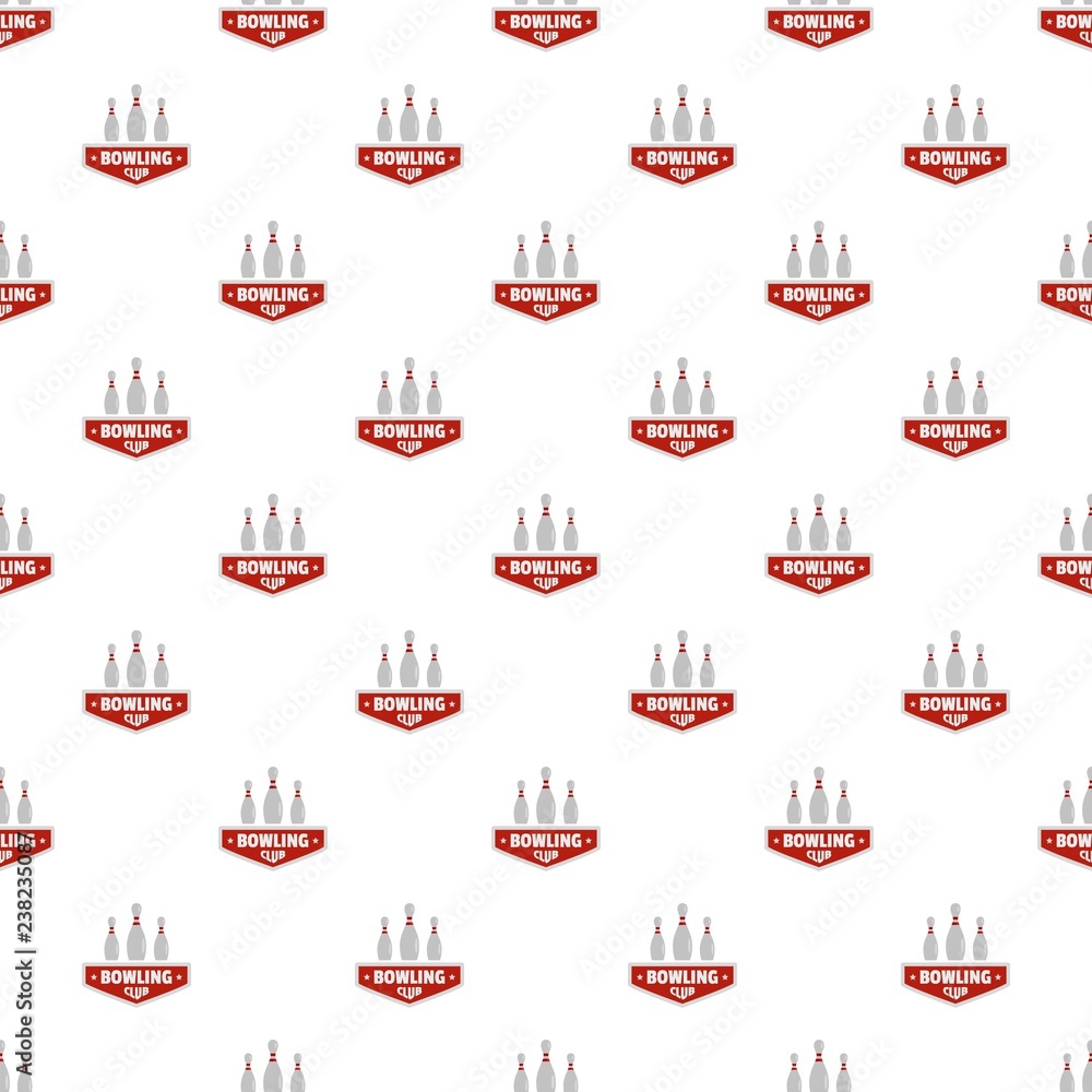 Poster bowling sport pattern seamless vector repeat for any web design