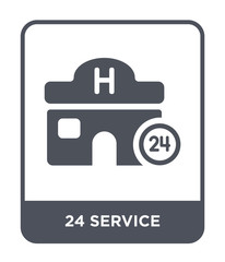 24 service icon vector