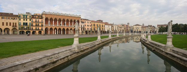 Padua, Veneto, Italy: Sculptures in the Prato della Valle square