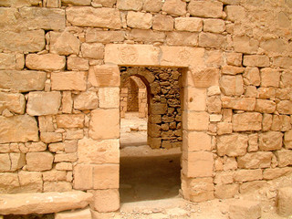 a building in Shivta, Israel