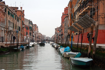 In the non-touristic canals and alleys of Venice