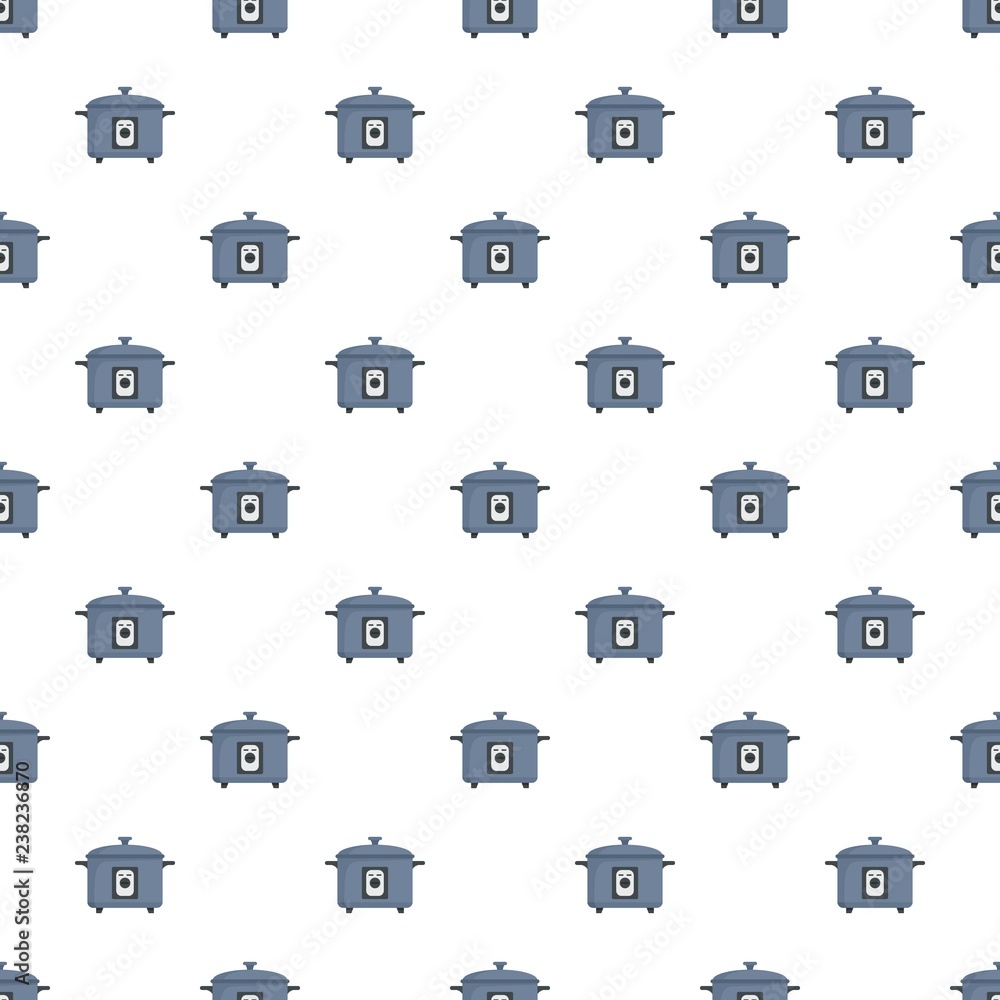 Poster pressure cooker pattern seamless vector repeat for any web design
