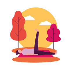 people yoga activitie