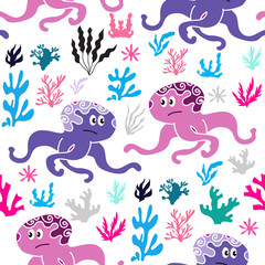Obraz na płótnie Canvas Octopus pattern2