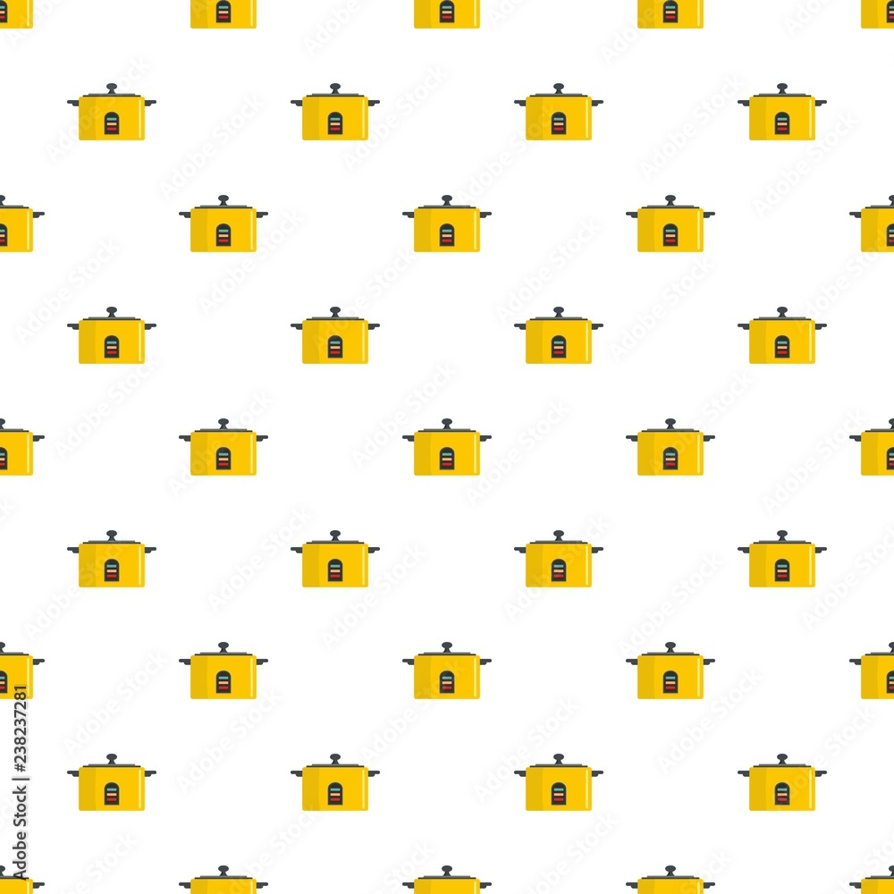 Poster pressure saucepan pattern seamless vector repeat for any web design