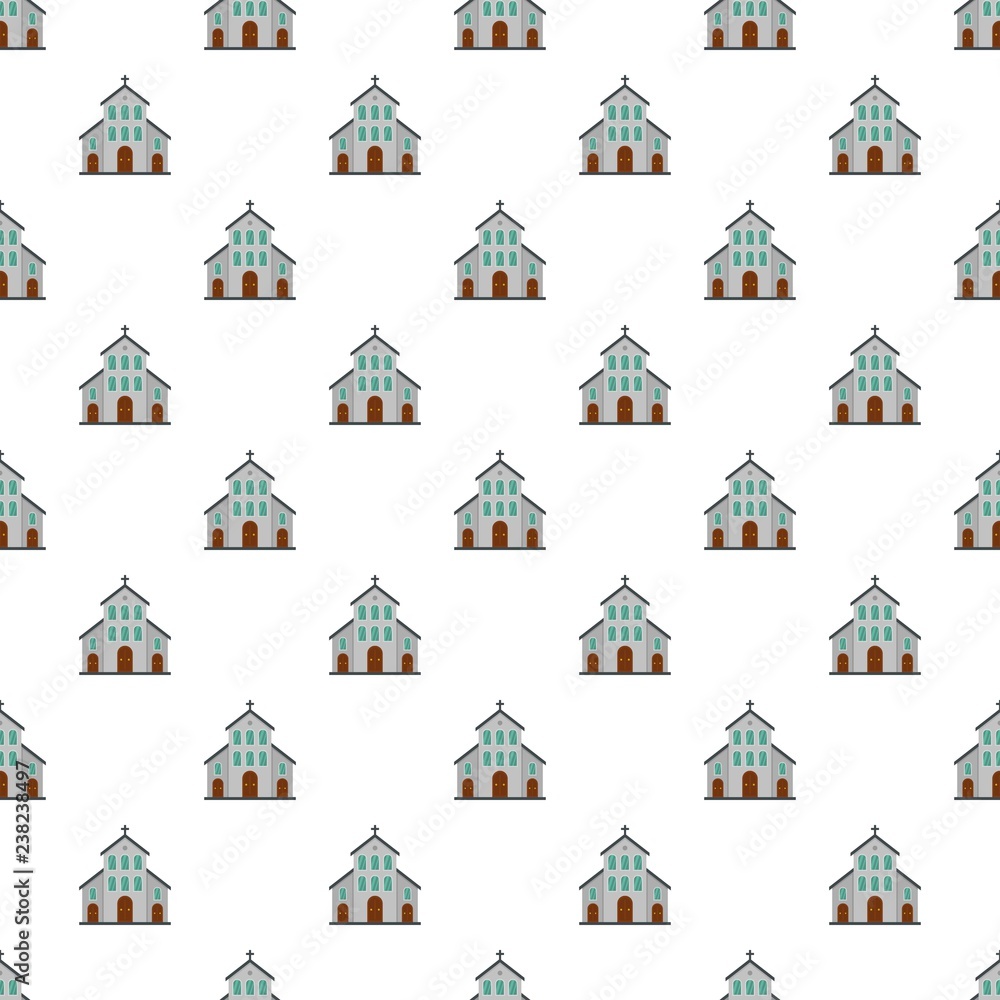 Poster catholic church pattern seamless vector repeat for any web design