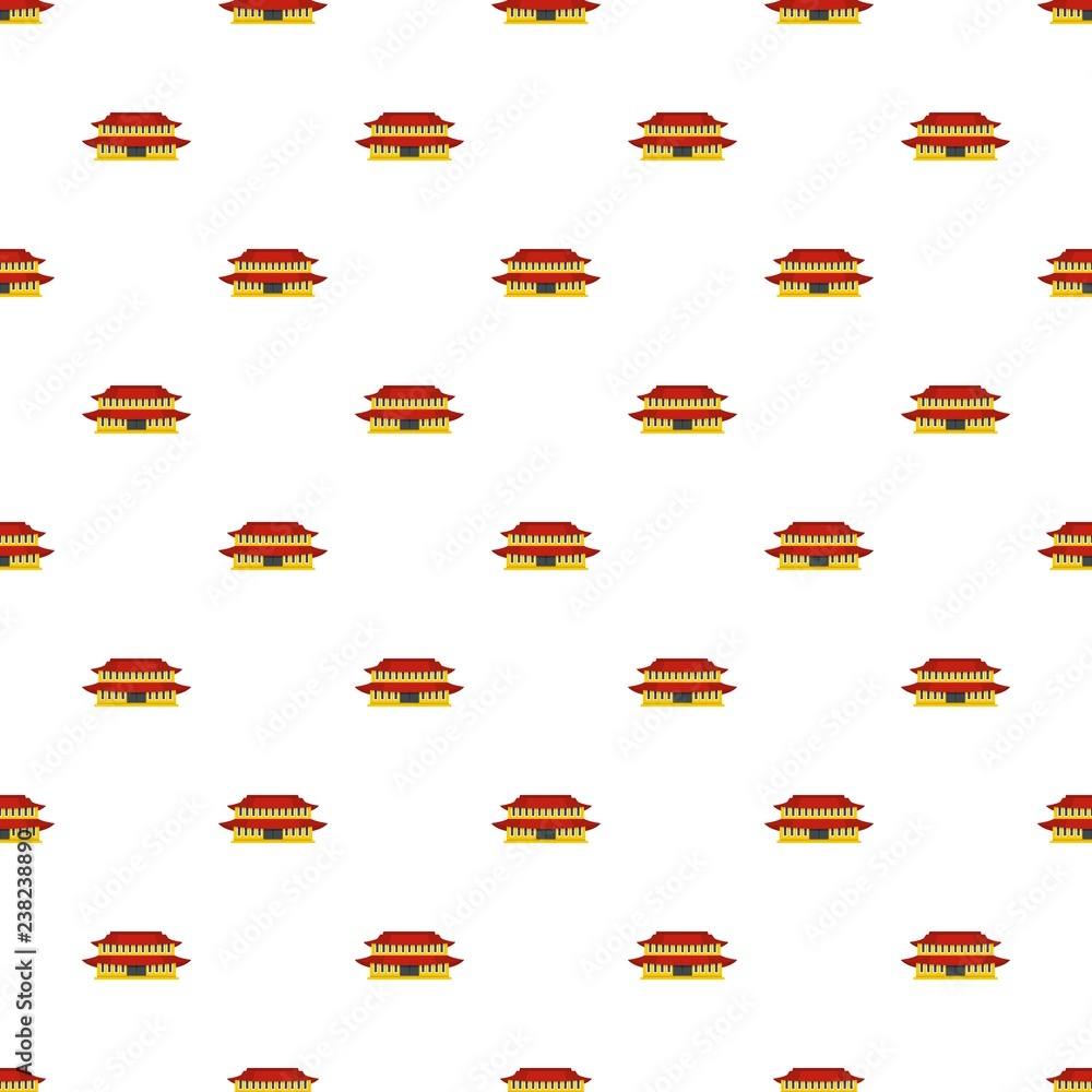 Poster small temple pattern seamless vector repeat for any web design