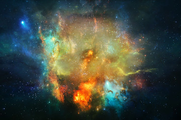 Beautiful Abstract Smooth Glowing Nebula Galaxy Artwork