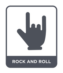 rock and roll icon vector