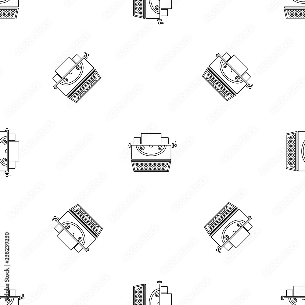 Poster classic typewriter icon. outline illustration of classic typewriter vector icon for web design isola