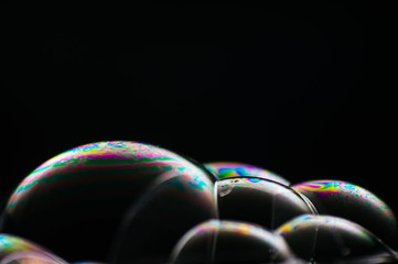 Closeup of tiny bubbles