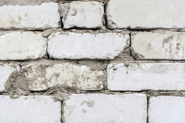 white brick background