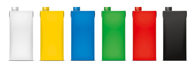 Mockup for carton packaging drinks.