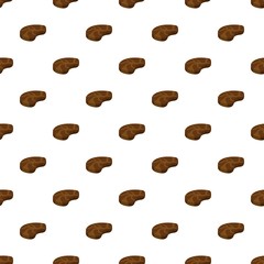 Cooking steak pattern seamless vector repeat for any web design