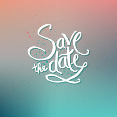 Save the Date Concept on Abstract Background