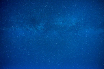 Dark blue night sky with many stars, galaxy background