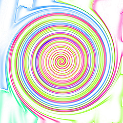Background circle spiral swirl colorful