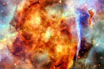 Obraz na płótnie Canvas Abstract Unique Glowing Nebula Galaxy Artwork Background