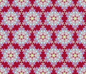 Background with seamless pattern in islamic or indian style