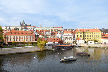 Obraz premium panoramic view of prague old town