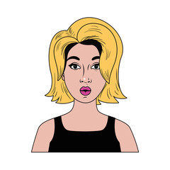 young woman avatar character