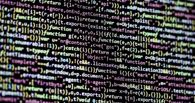 programming code on computer screen
