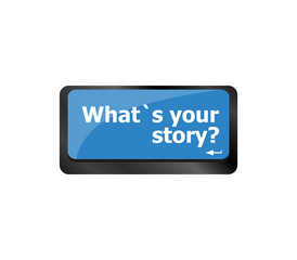 What is your story. Success Stories Keypad. Laptop Keyboard with Hot Keypad.