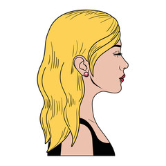 young woman avatar character