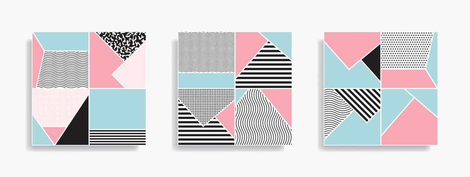 Abstract geometric seamless pattern