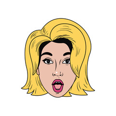 head of young woman avatar character