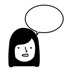 girl face sad speech bubble
