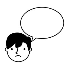 boy face sad speech bubble