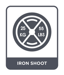 iron shoot icon vector