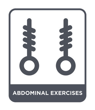 Abdominal Exercises Icon Vector