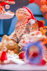 Santa Claus Figurine on Display for the Holidays