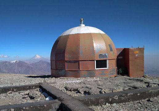 Tochal mountain peak near Tehran in Alborz mountain range, Iran, Tehran