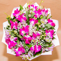 bright bouquet of flowers