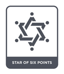star of six points icon vector