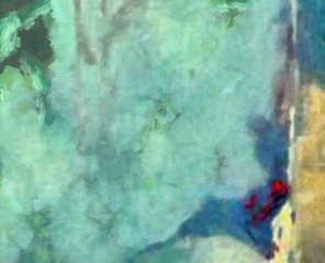 Abstract grunge background. Dirty style pattern. Simple painting art template with large textured brush strokes. Colorful pretty texture drawing by hand. Digital indigo wallpaper. Vintage backdrop.