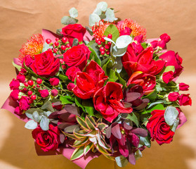 bright bouquet of flowers