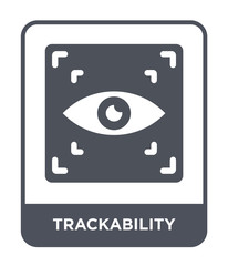 trackability icon vector