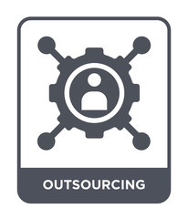 outsourcing icon vector