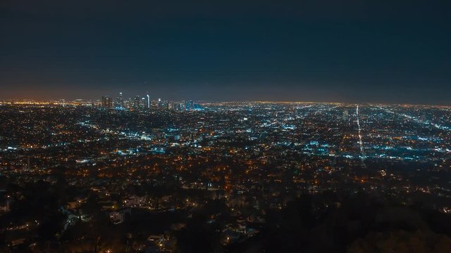 Los Angeles timelapse at night