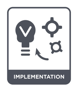 implementation icon vector