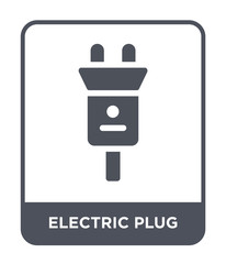 electric plug icon vector