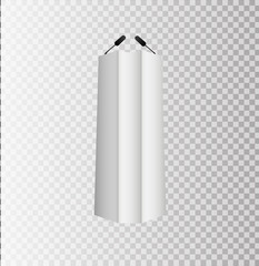 White Podium Tribune Rostrum Stands with Microphones on transparent background